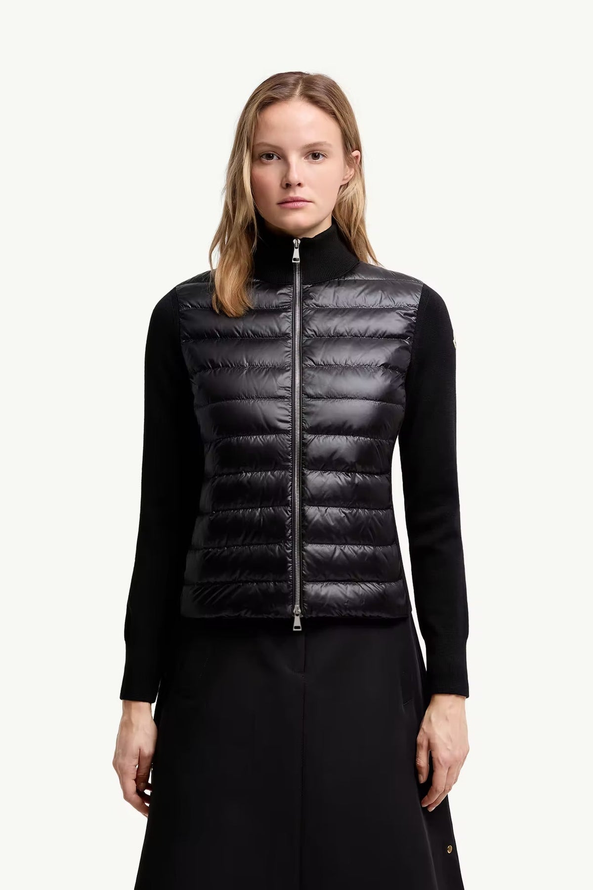 Cardigan zippé matelassé