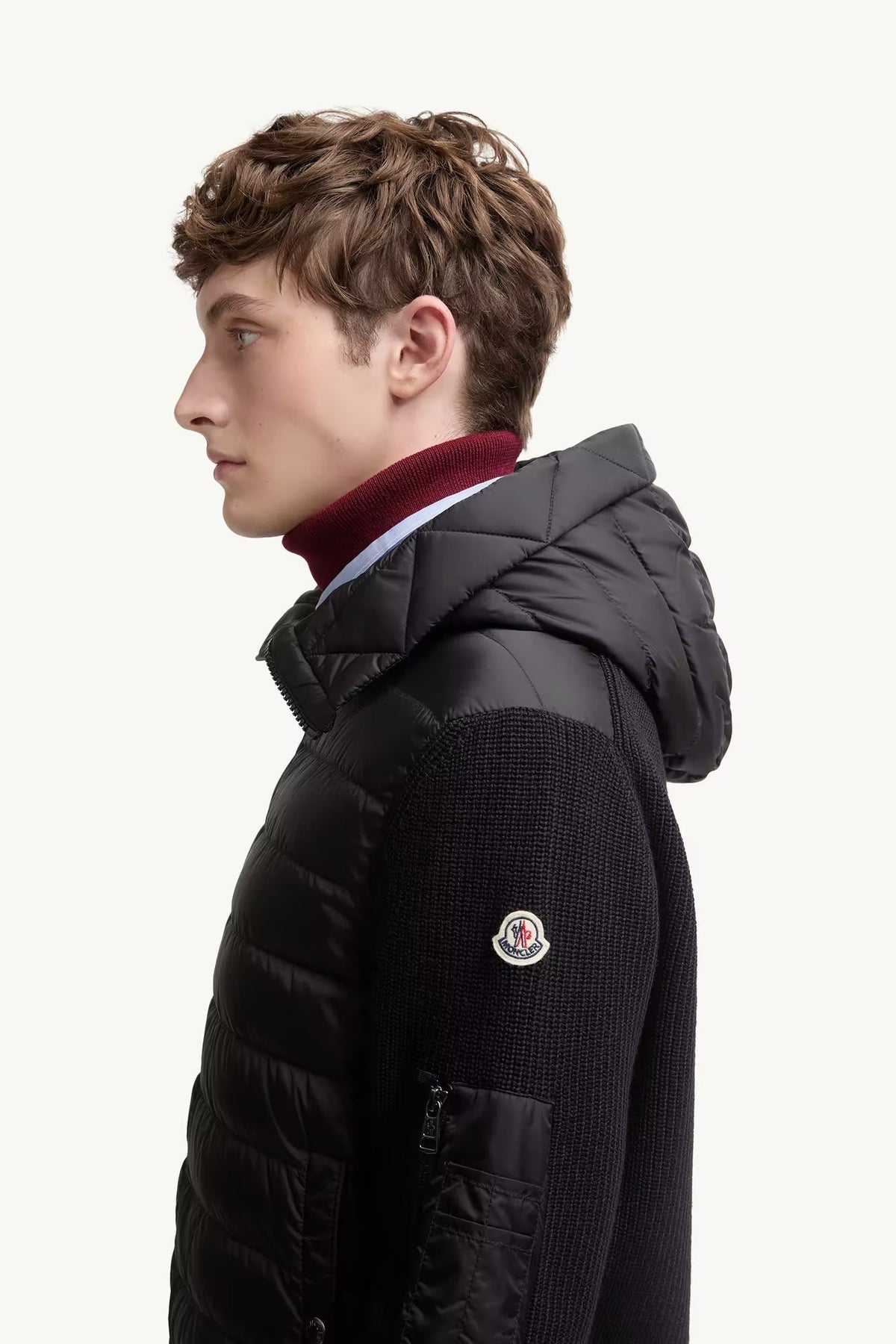 Cardigan zippé matelassé