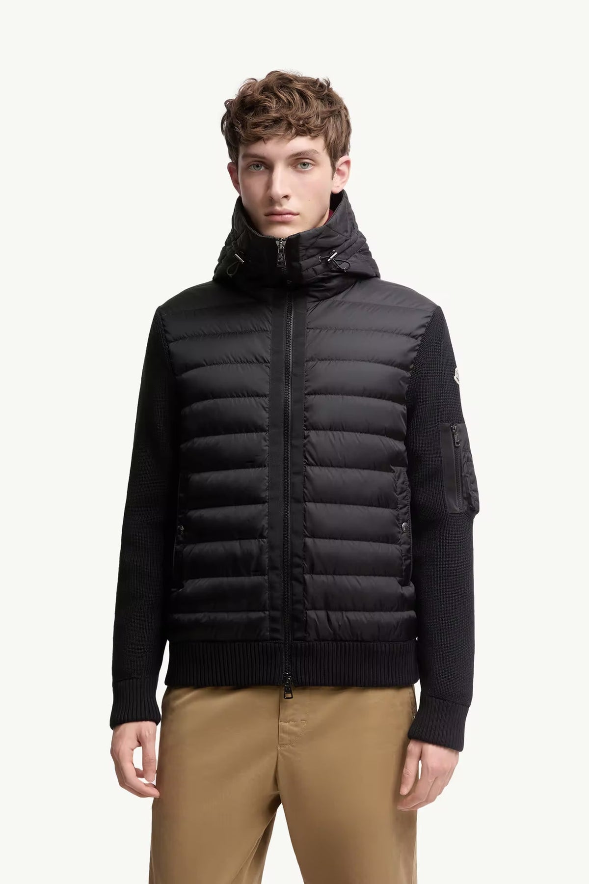 Cardigan zippé matelassé